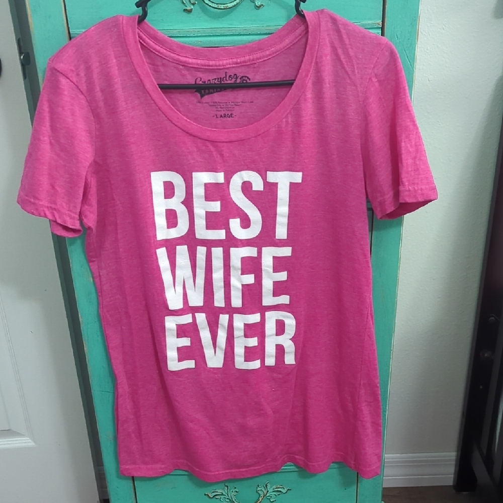 Pink Graphic Tee - Best Wife Ever